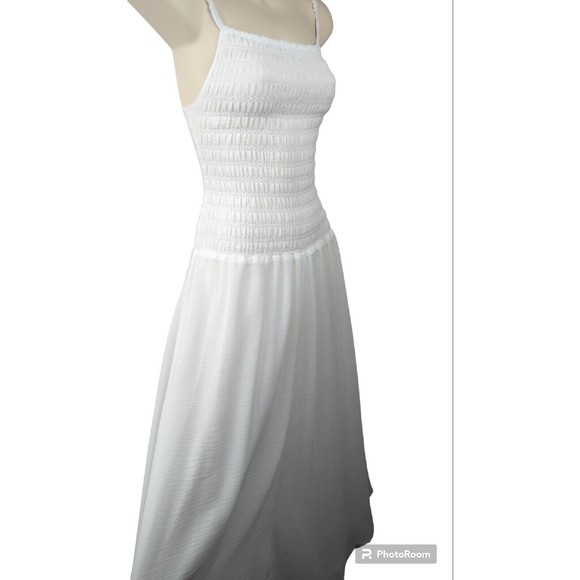 W. Brand White Smocked Dress Stockholm Sweden Swedish Wedding Cottage core S - Picture 3 of 6